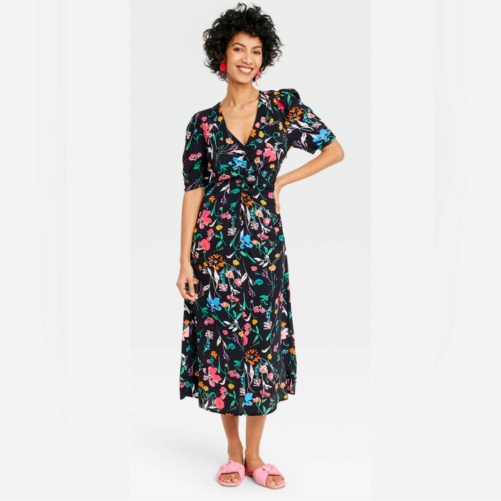 A New Day - Floral Midi Dress - Women’s L